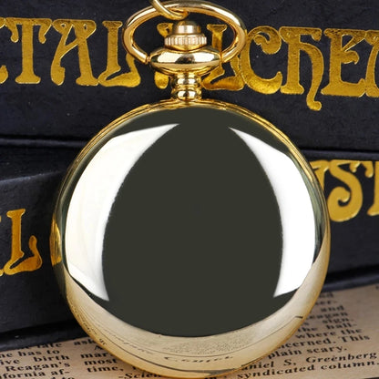 Luxury Gold Quartz Pocket Watch