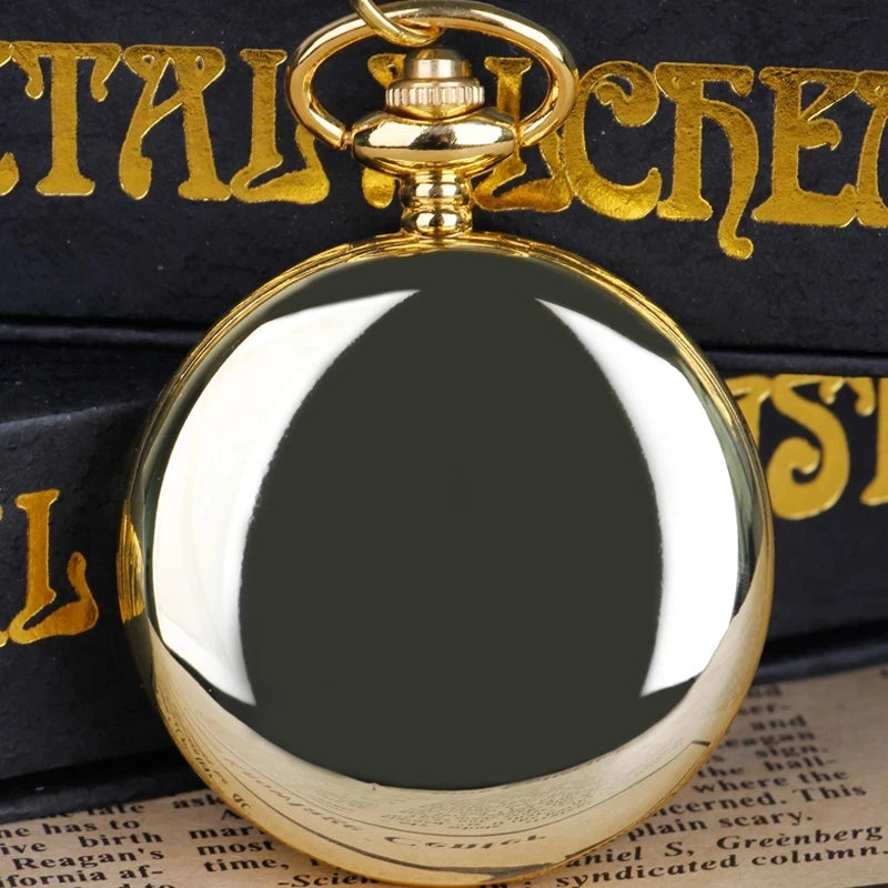 Luxury Gold Quartz Pocket Watch