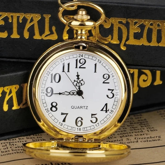 Luxury Gold Quartz Pocket Watch