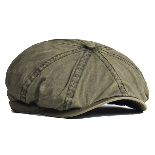 Vintage Cotton Newsboy Cap