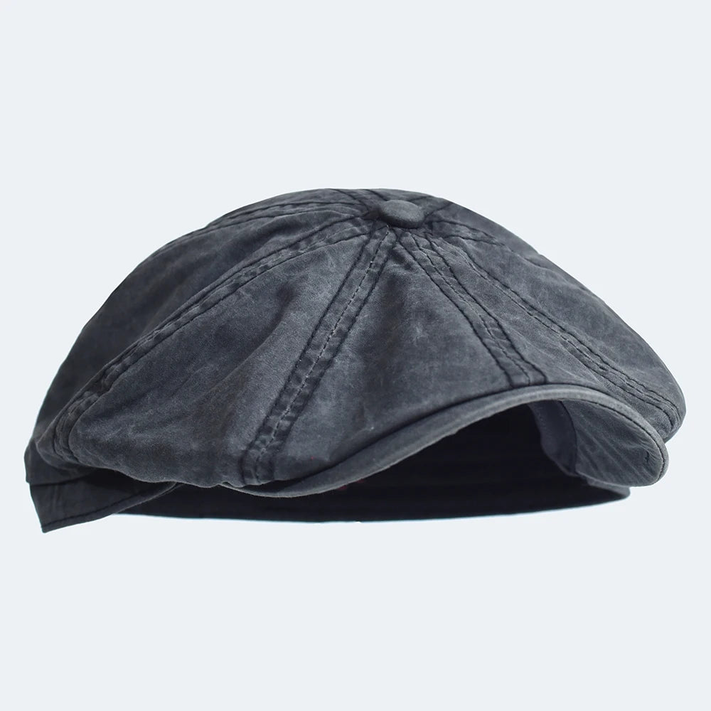 Vintage Cotton Newsboy Cap