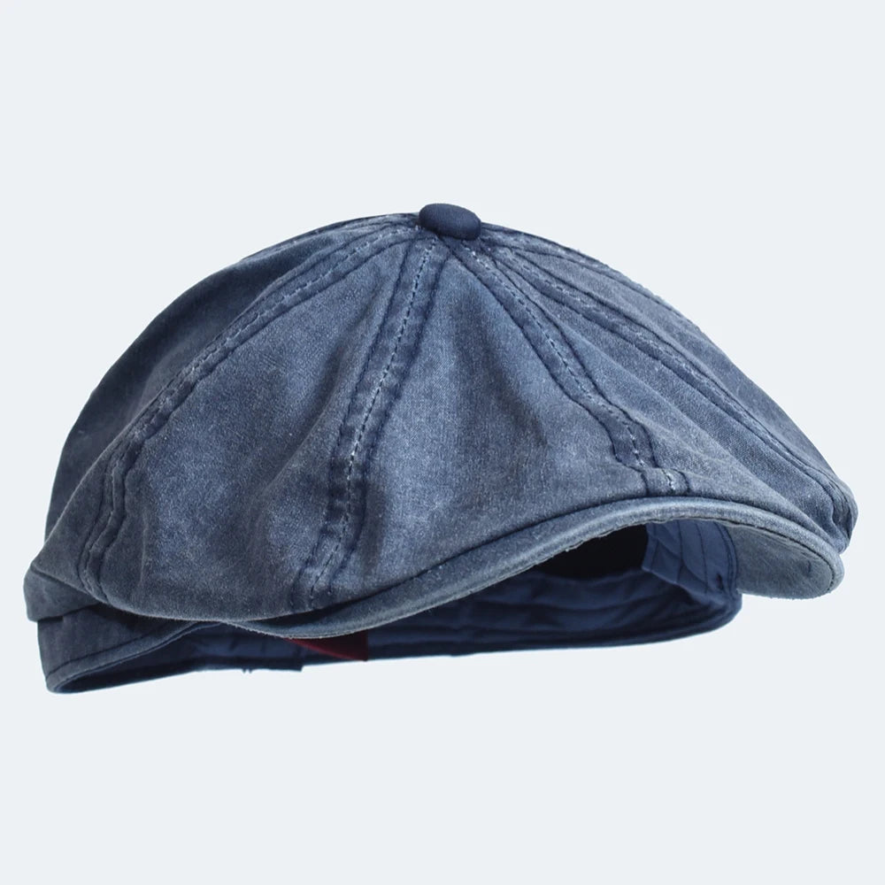 Vintage Cotton Newsboy Cap