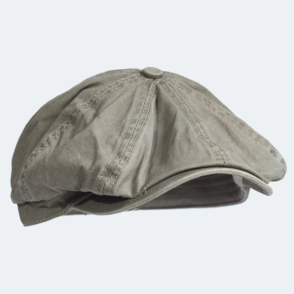 Vintage Cotton Newsboy Cap