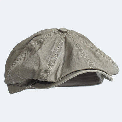 Vintage Cotton Newsboy Cap