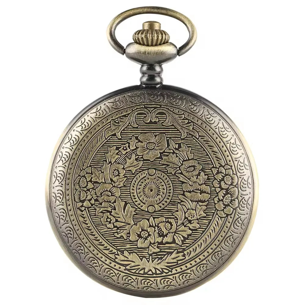 Vintage Pocket Watch with Chain For Men