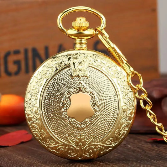 Vintage Pocket Watch with Chain For Men
