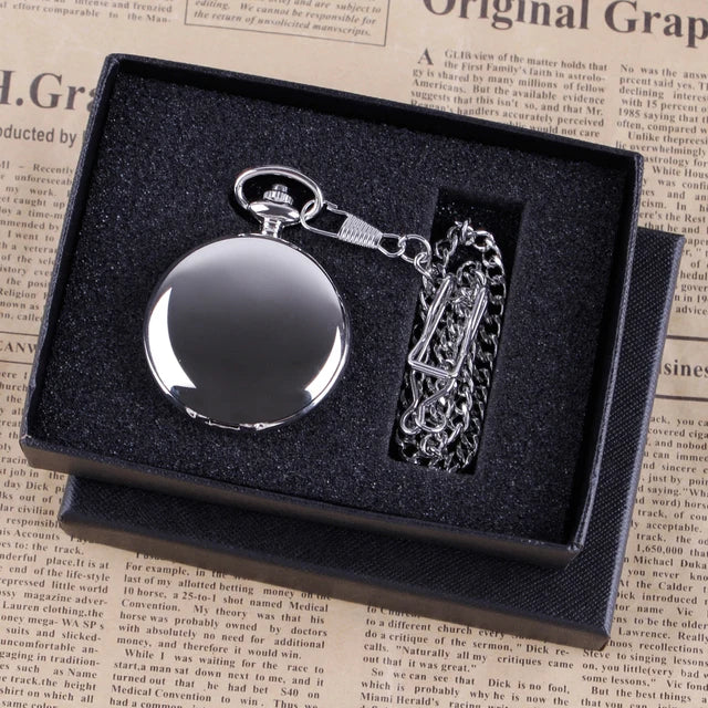 Luxury Gold Quartz Pocket Watch